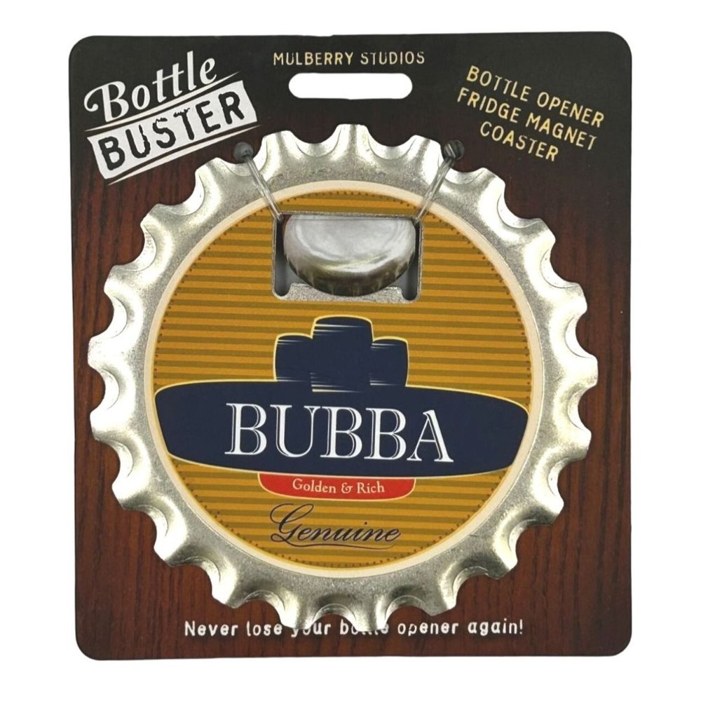 Bubba Bottle Buster Bottle Opener Fridge Magnet Coaster Pre-Personalized